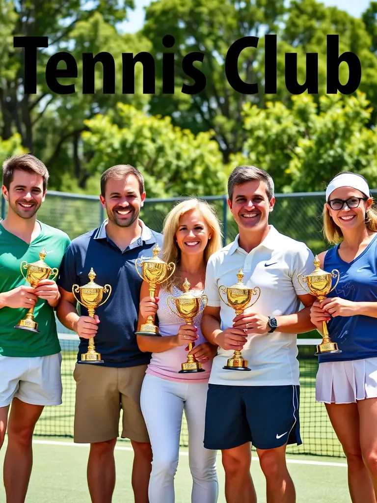 A photograph capturing the camaraderie of club members socializing after a tennis match at TENNIS CLUB DE LA MUSE ET DU TARN, showcasing the friendly atmosphere.